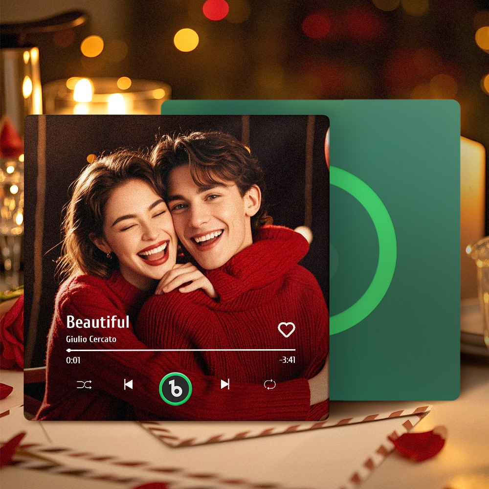 客製化音樂冰箱貼 全新4.0升級版 音樂牆貼 無需手機即可播放音樂 多種款式 - PhotoMoonLampTW