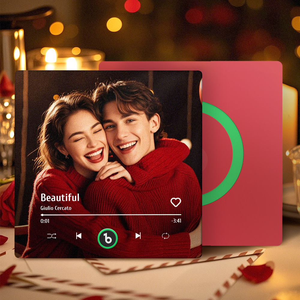 客製化音樂冰箱貼 全新4.0升級版 音樂牆貼 無需手機即可播放音樂 多種款式 - PhotoMoonLampTW