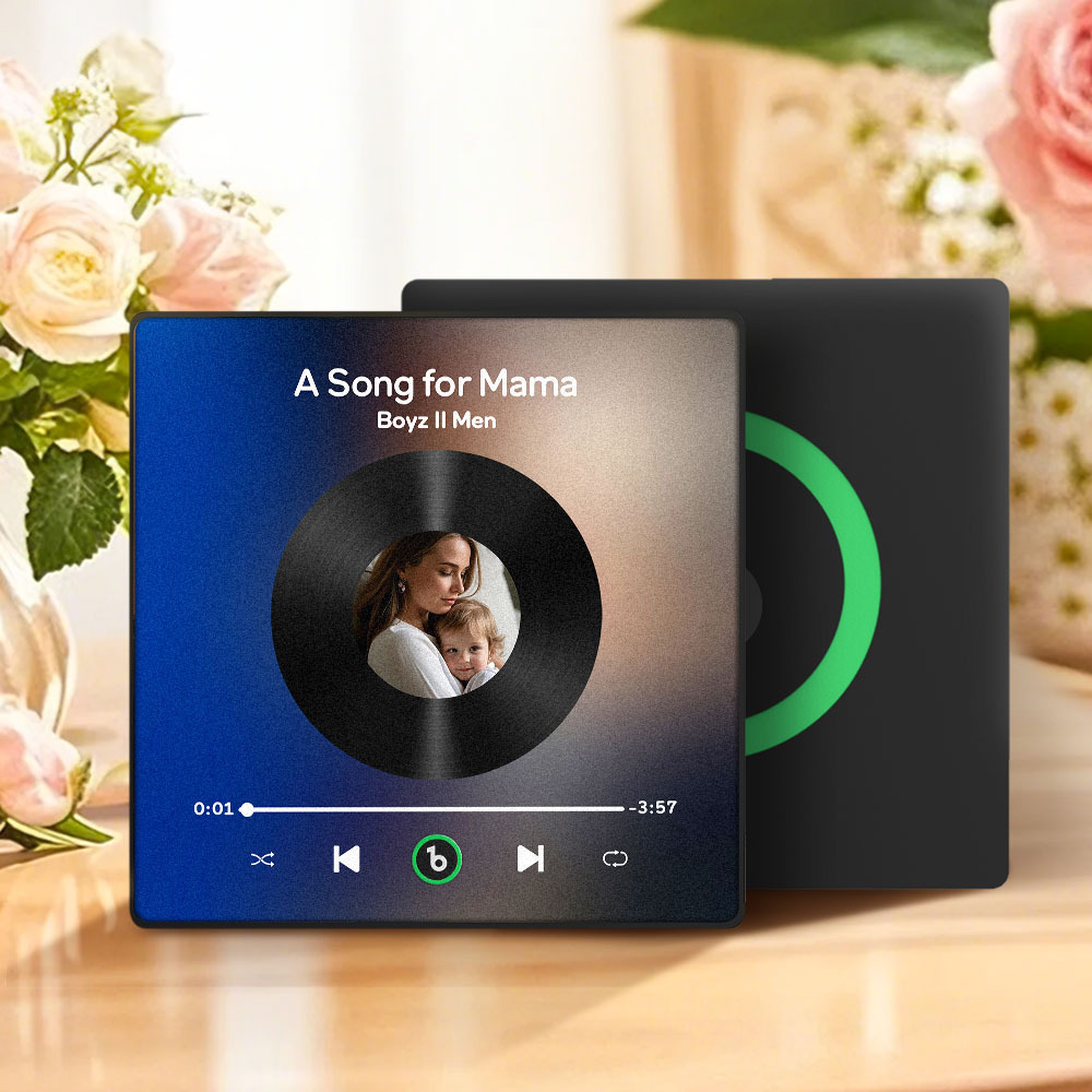 母親節禮物 音樂冰箱貼 全新4.0升級版 音樂牆貼照片貼紙 無需手機即可播放音樂 多種款式 送給媽媽的禮物 - PhotoMoonLampTW