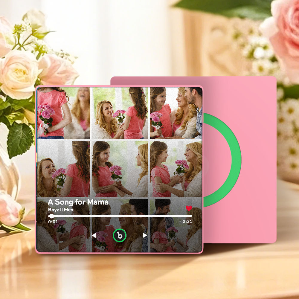 母親節禮物 音樂冰箱貼 全新4.0升級版 音樂牆貼照片貼紙 無需手機即可播放音樂 多種款式 送給媽媽的禮物 - PhotoMoonLampTW