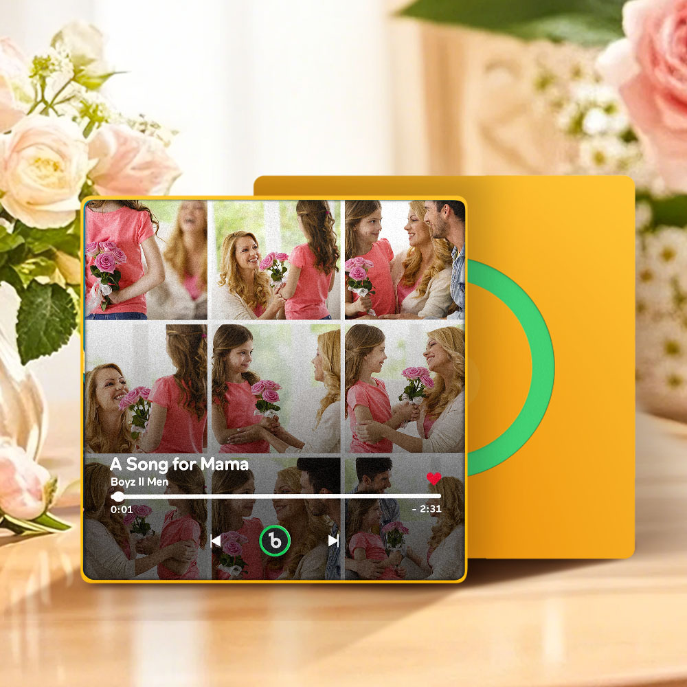 母親節禮物 音樂冰箱貼 全新4.0升級版 音樂牆貼照片貼紙 無需手機即可播放音樂 多種款式 送給媽媽的禮物 - PhotoMoonLampTW