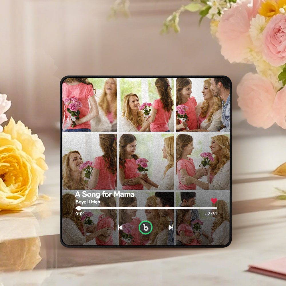 母親節禮物 音樂冰箱貼 全新4.0升級版 音樂牆貼照片貼紙 無需手機即可播放音樂 多種款式 送給媽媽的禮物 - PhotoMoonLampTW