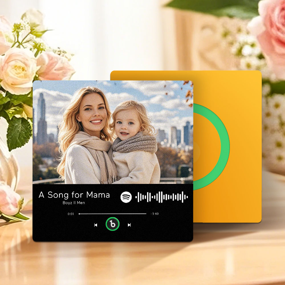 母親節禮物 音樂冰箱貼 全新4.0升級版 音樂牆貼照片貼紙 無需手機即可播放音樂 多種款式 送給媽媽的禮物 - PhotoMoonLampTW