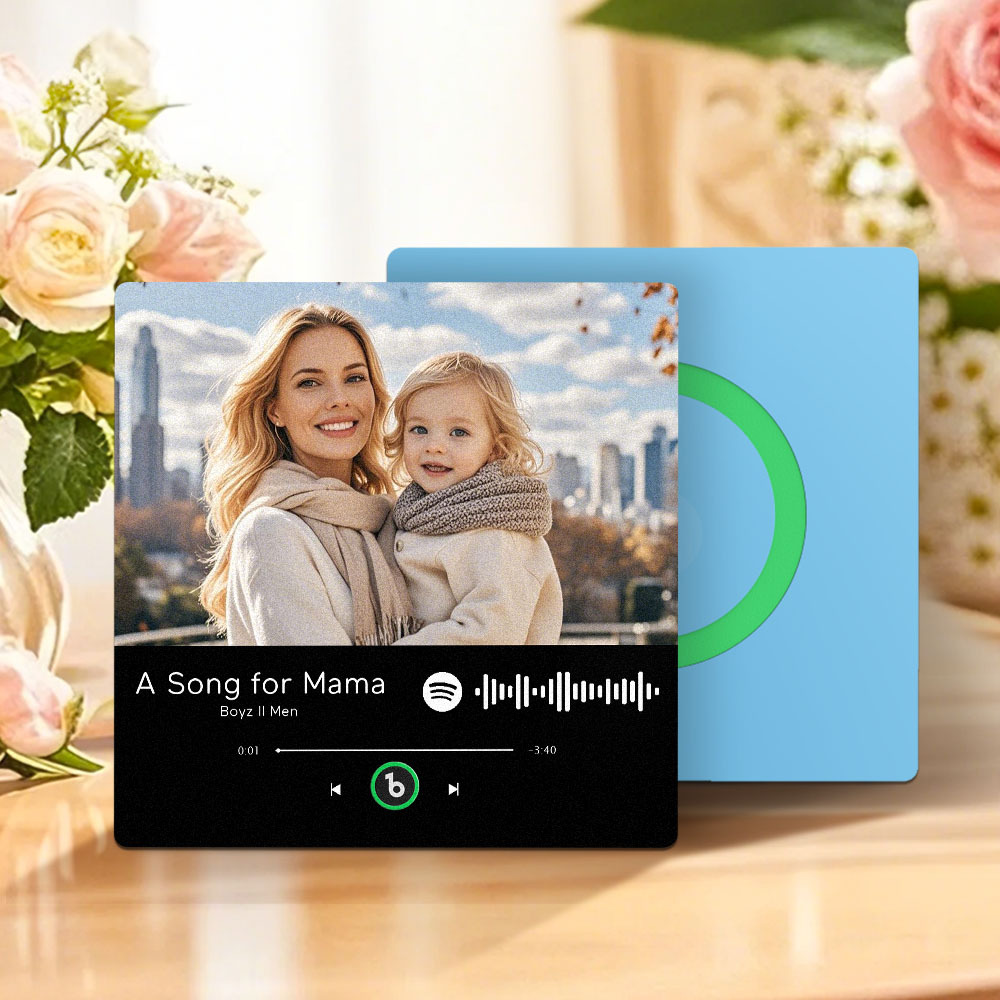 母親節禮物 音樂冰箱貼 全新4.0升級版 音樂牆貼照片貼紙 無需手機即可播放音樂 多種款式 送給媽媽的禮物 - PhotoMoonLampTW