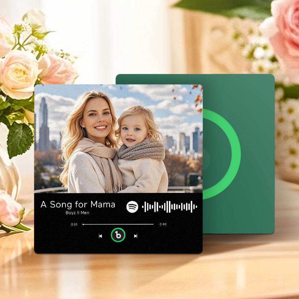 母親節禮物 音樂冰箱貼 全新4.0升級版 音樂牆貼照片貼紙 無需手機即可播放音樂 多種款式 送給媽媽的禮物 - PhotoMoonLampTW