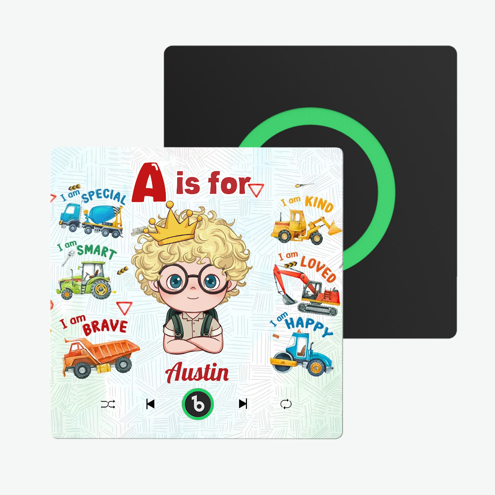 生日禮物 彩色專輯冰箱貼 音樂牆貼 照片貼紙 客製化肖像冰箱貼禮物 - PhotoMoonLampTW