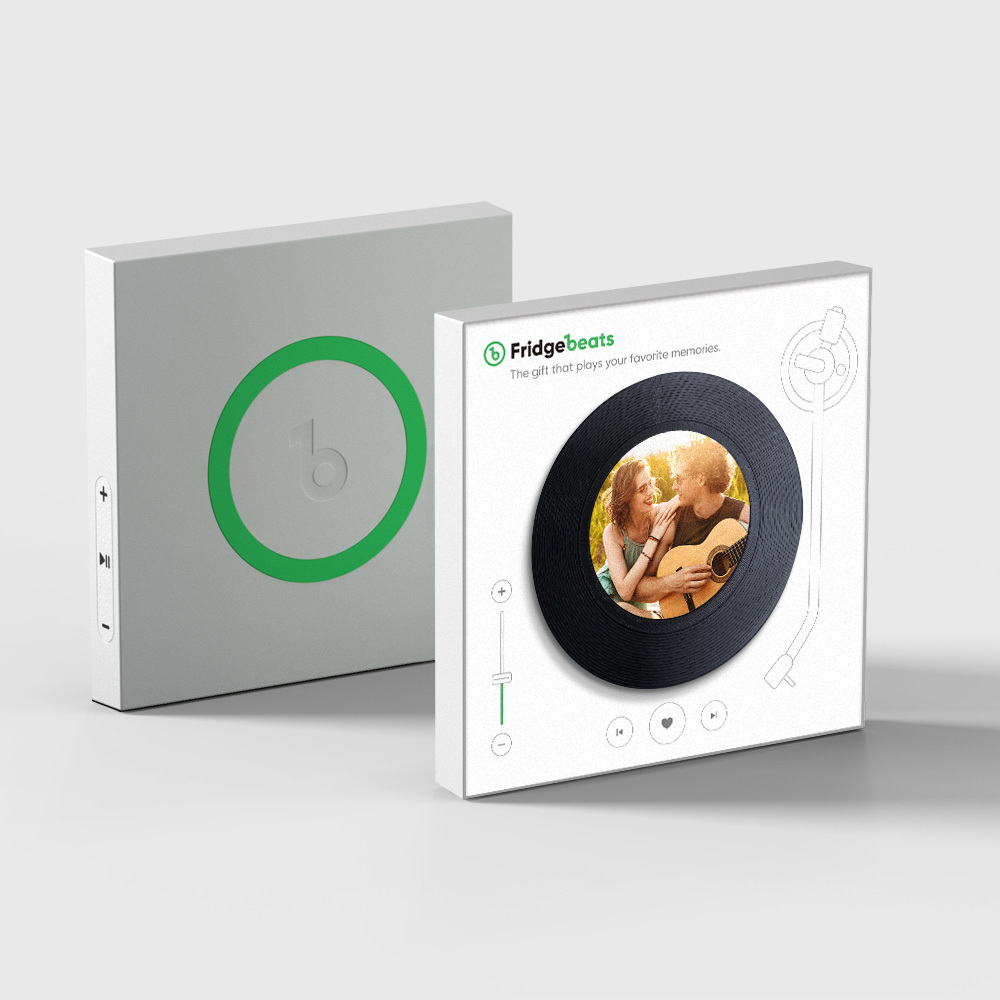 客製化音樂冰箱貼帶照片 Nfc 功能情侶禮物 - 心形 - PhotoMoonLampTW