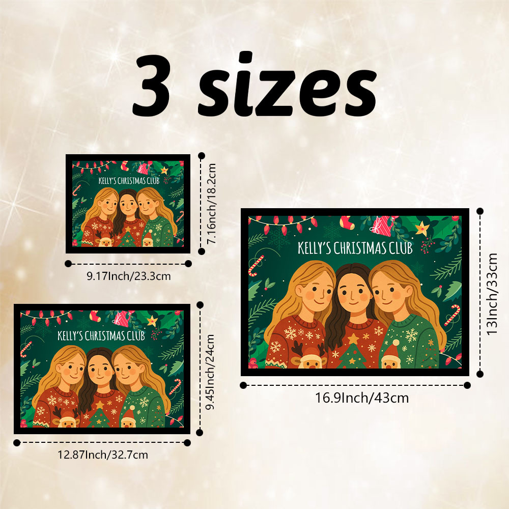 聖誕禮物訂製卡通照片木框裝飾品聖誕裝飾牌送給朋友 - PhotoMoonLampTW