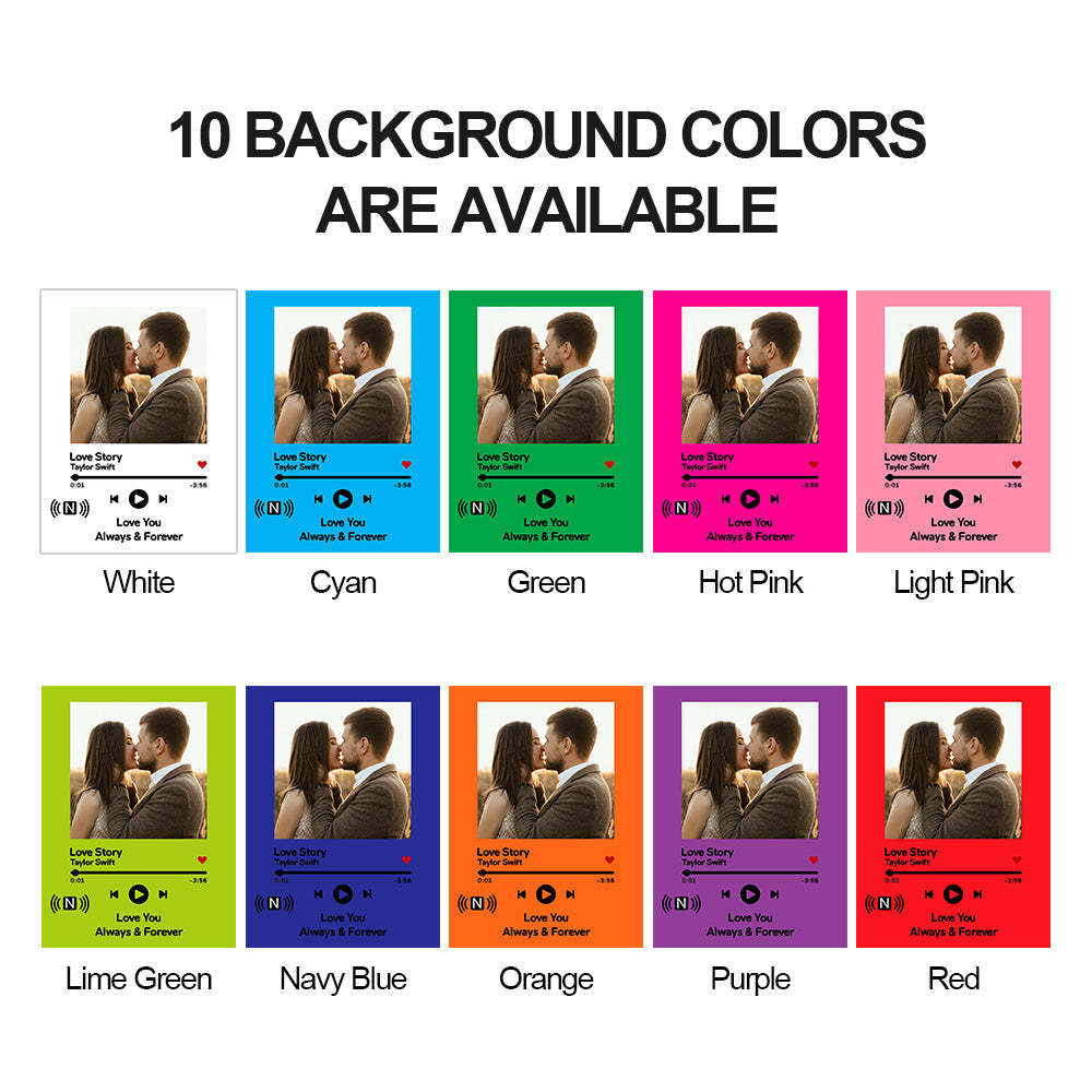 客製化 Spotify 音樂牌 點擊播放 Nfc 標籤牌 送給情人的獨特禮物 - PhotoMoonLampTW