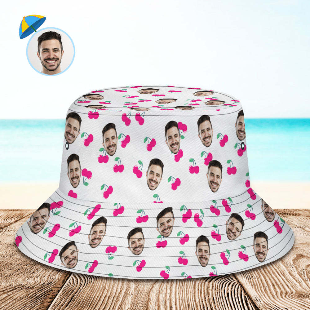 Custom Bucket Hat Unisex Face Bucket Hat Personalized Wide Brim Outdoor Summer Cap Hiking Beach Sports Hats