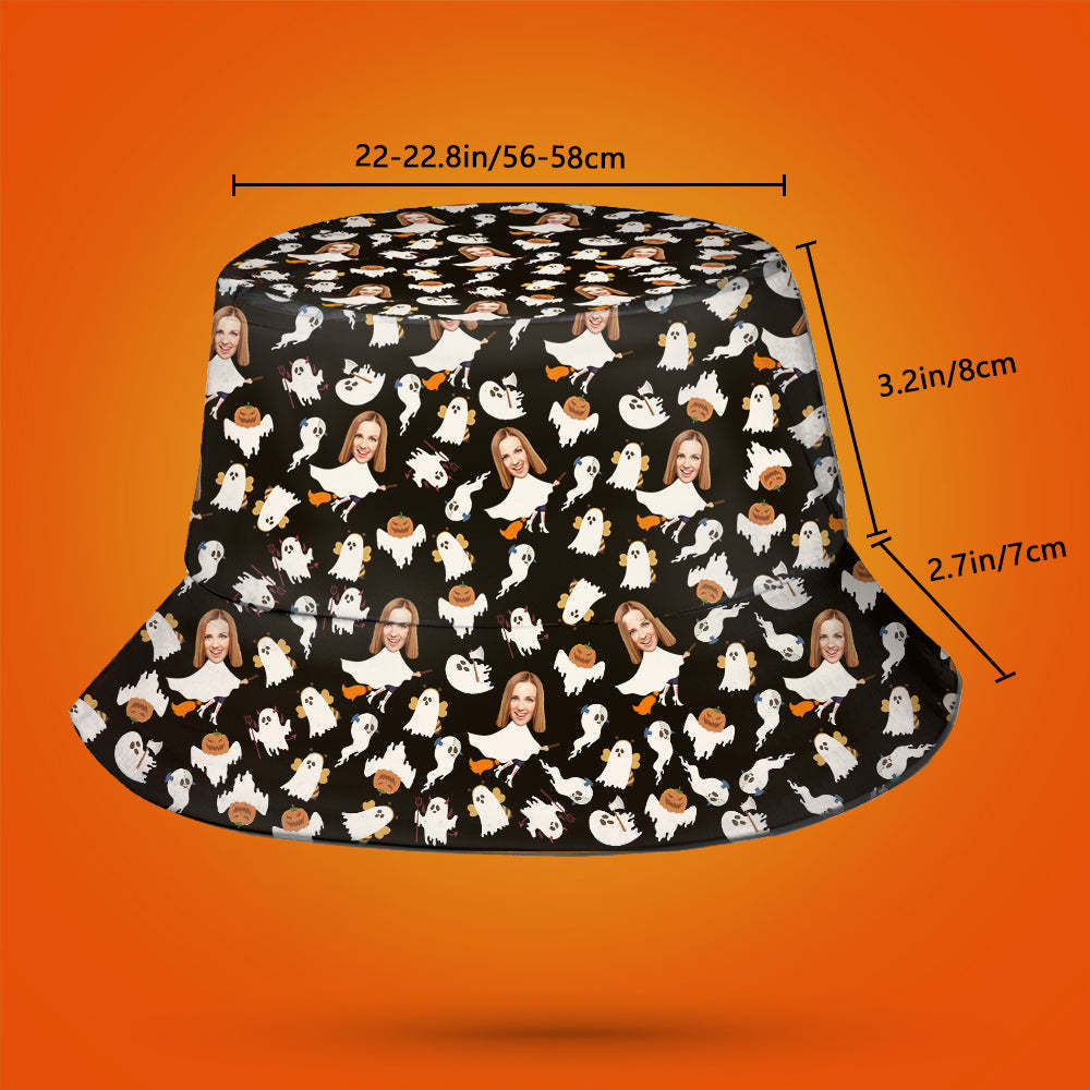 Custom Bucket Hat Unisex Face Bucket Hat Personalized Wide Brim Outdoor Summer Cap Hiking Beach Sports Hats
