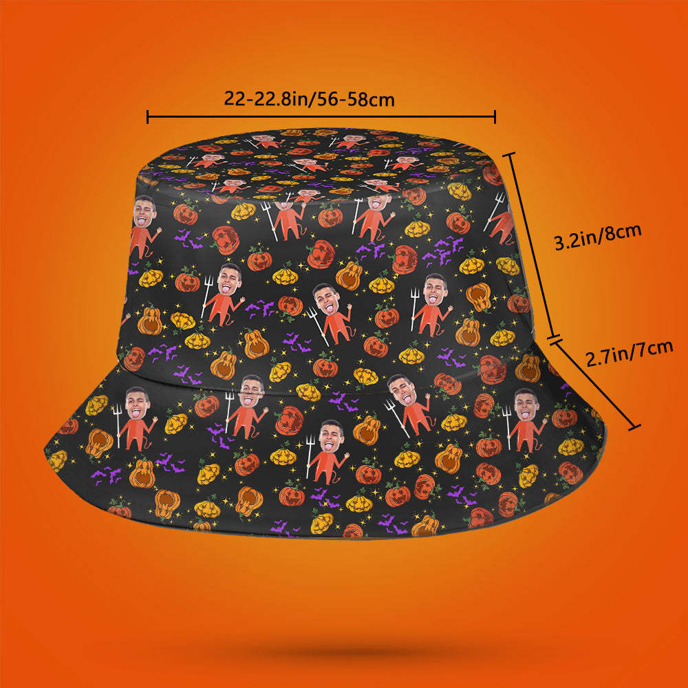 Custom Bucket Hat Unisex Face Bucket Hat Personalized Wide Brim Outdoor Summer Cap Hiking Beach Sports Hats
