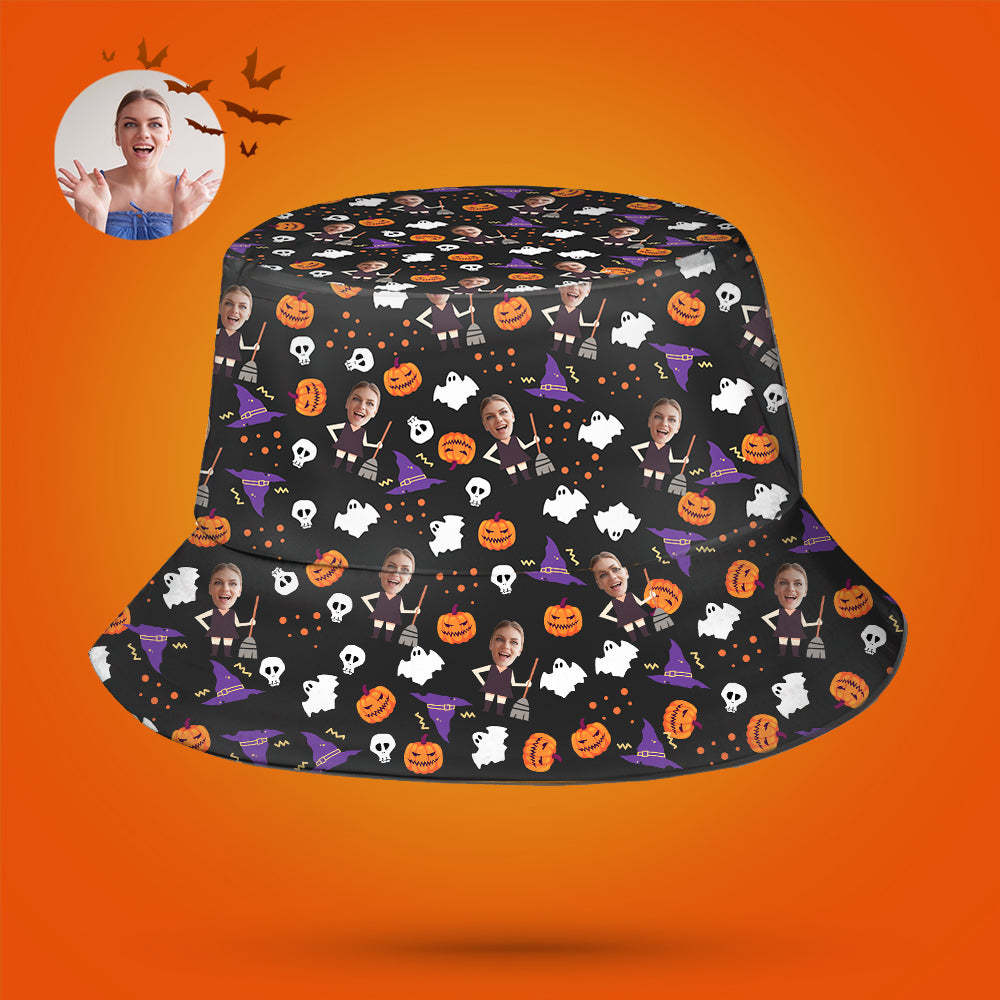 Custom Bucket Hat Unisex Face Bucket Hat Personalized Wide Brim Outdoor Summer Cap Hiking Beach Sports Hats