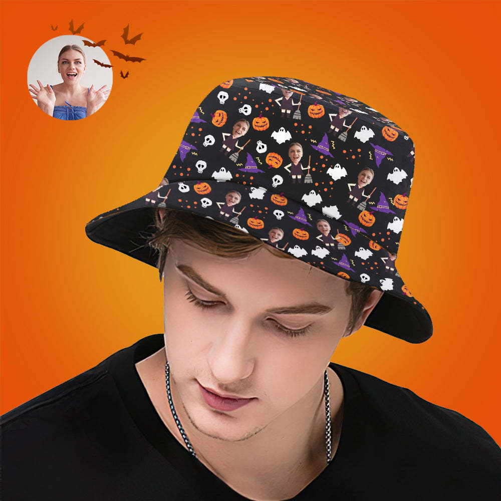 Custom Bucket Hat Unisex Face Bucket Hat Personalized Wide Brim Outdoor Summer Cap Hiking Beach Sports Hats