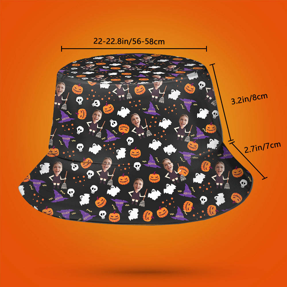 Custom Bucket Hat Unisex Face Bucket Hat Personalized Wide Brim Outdoor Summer Cap Hiking Beach Sports Hats