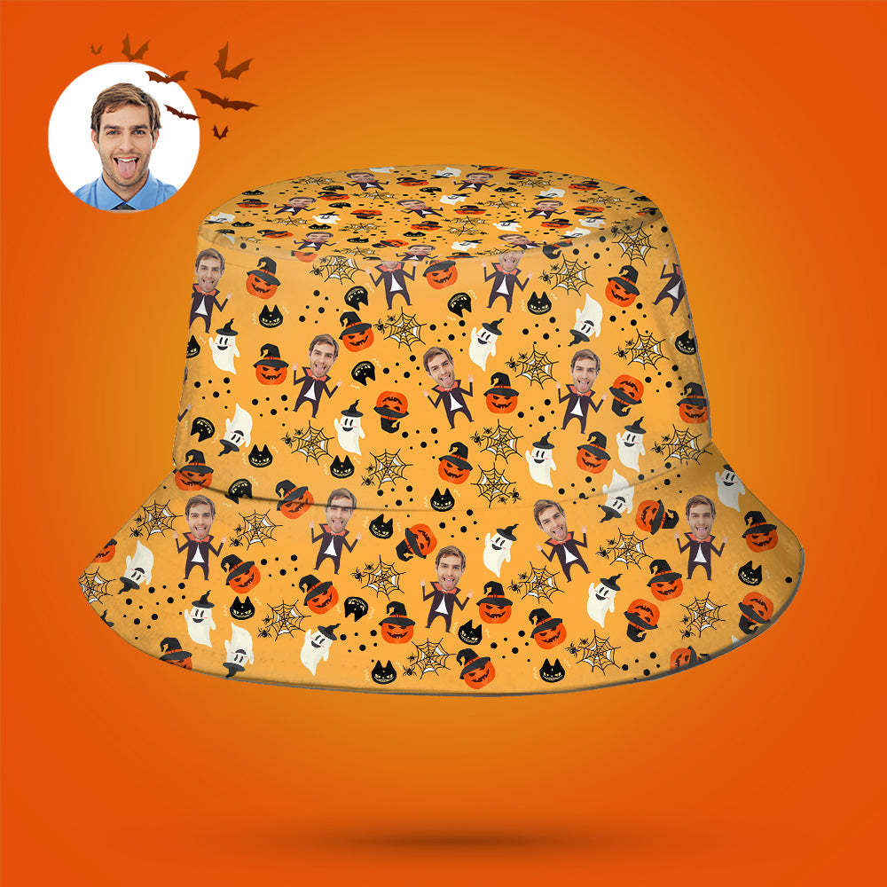 Custom Bucket Hat Unisex Face Bucket Hat Personalized Wide Brim Outdoor Summer Cap Hiking Beach Sports Hats