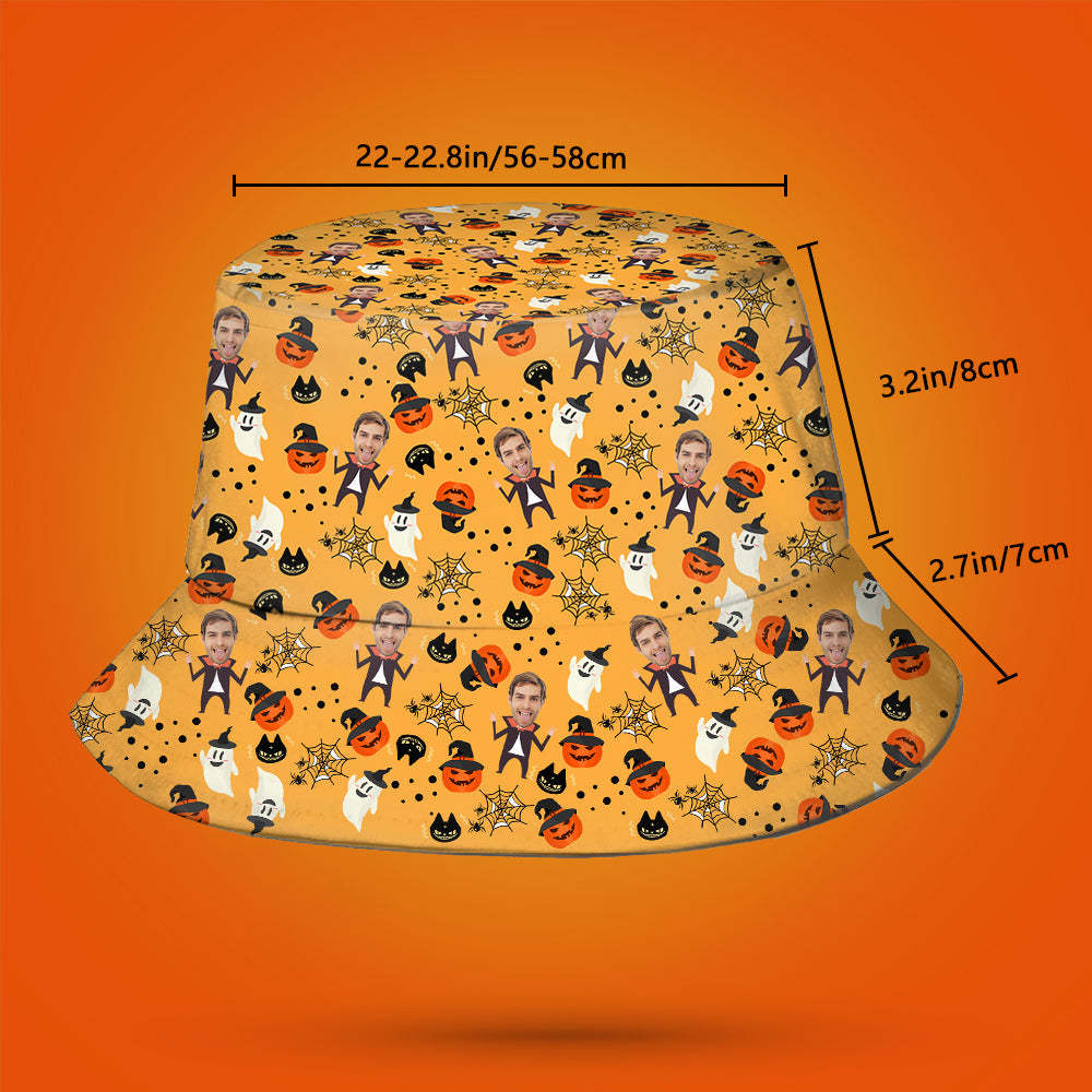 Custom Bucket Hat Unisex Face Bucket Hat Personalized Wide Brim Outdoor Summer Cap Hiking Beach Sports Hats