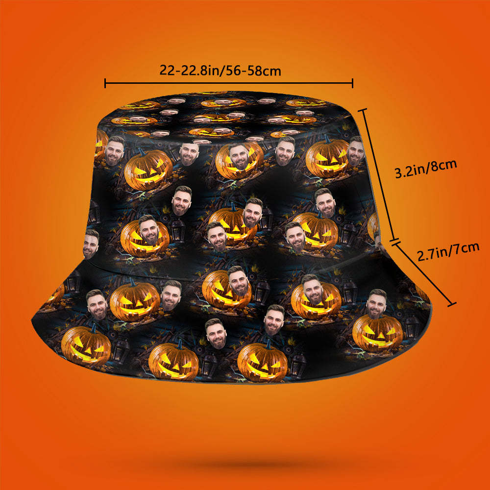 Custom Bucket Hat Unisex Face Bucket Hat Personalized Wide Brim Outdoor Summer Cap Hiking Beach Sports Hats
