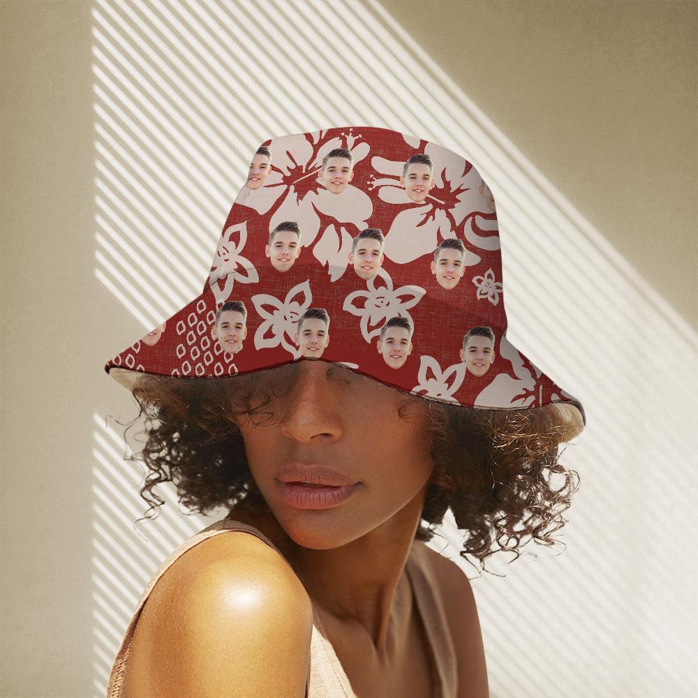 Custom Bucket Hat Unisex Face Bucket Hat Personalized Wide Brim Outdoor Summer Cap Hiking Beach Sports Hats