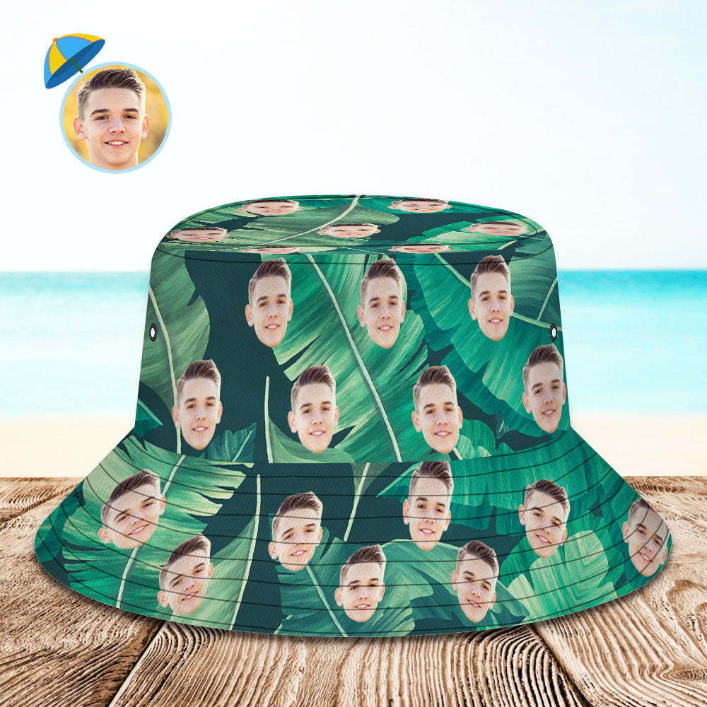 Custom Bucket Hat Unisex Face Bucket Hat Personalized Wide Brim Outdoor Summer Cap Hiking Beach Sports Hats