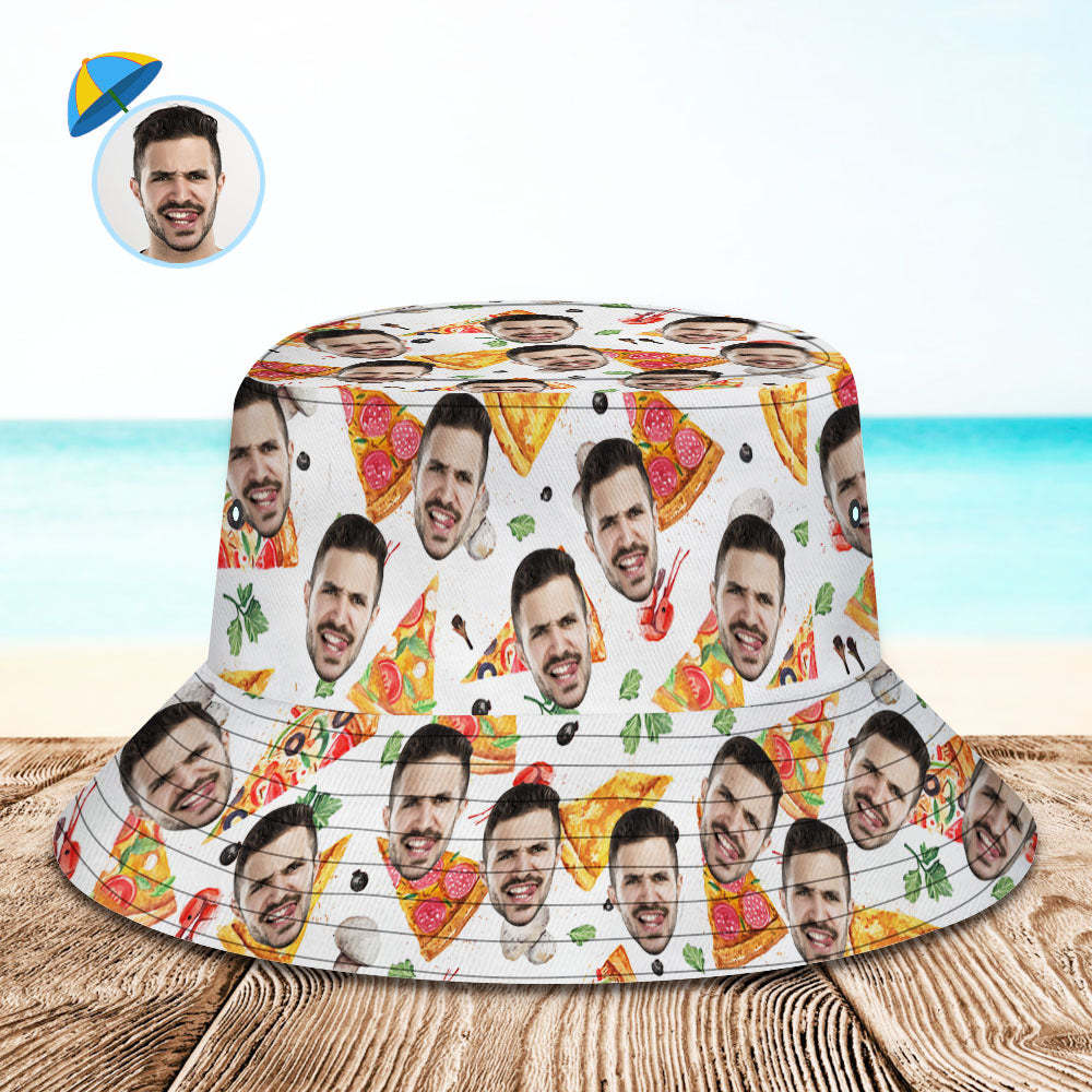 Custom Bucket Hat Unisex Face Bucket Hat Personalized Wide Brim Outdoor Summer Cap Hiking Beach Sports Hats