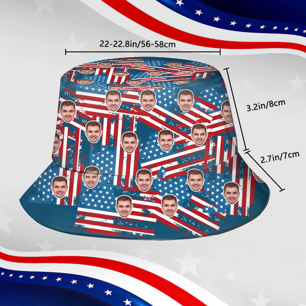 Custom Bucket Hat Unisex Face Bucket Hat Personalized Wide Brim Outdoor Summer Cap Hiking Beach Sports Hats