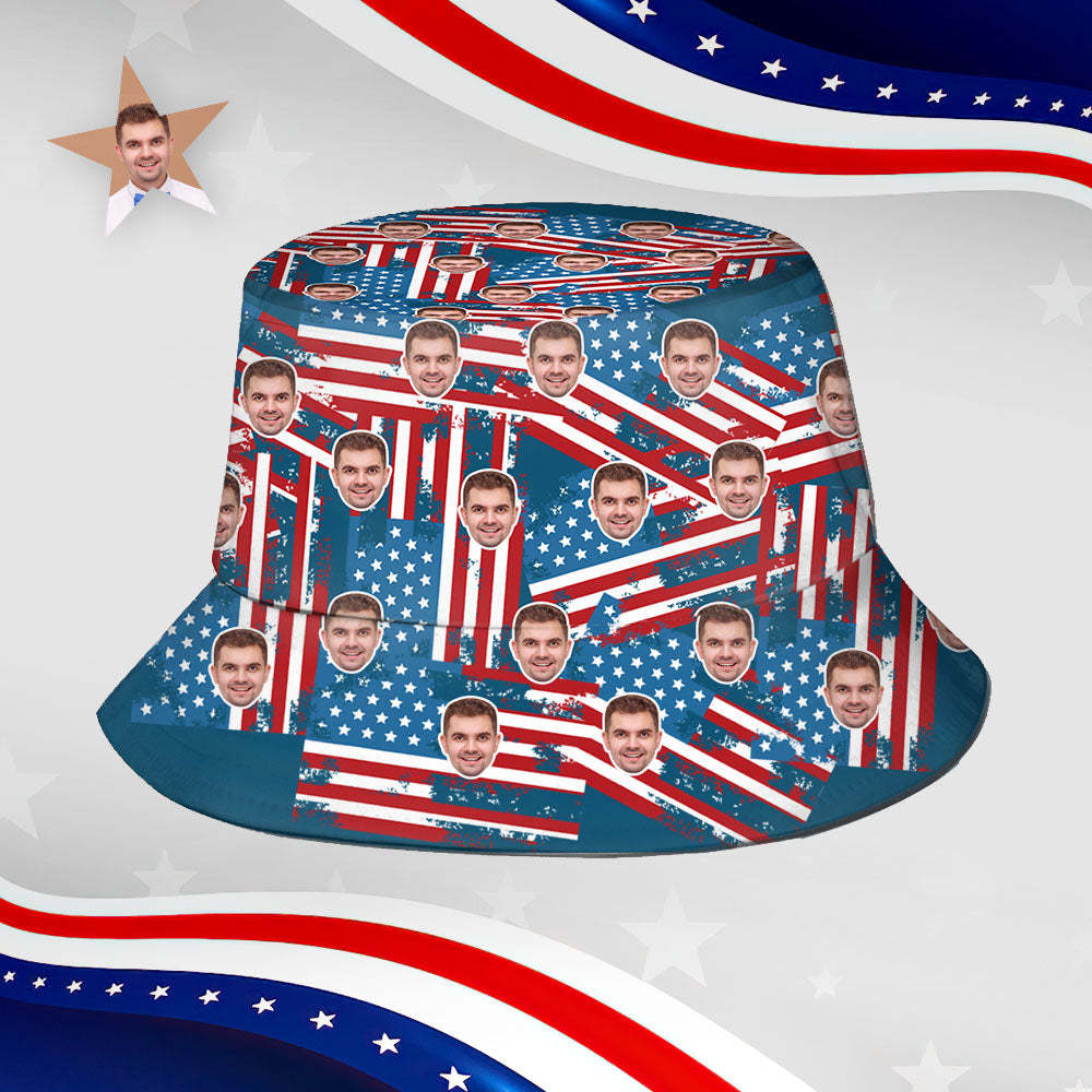 Custom Bucket Hat Unisex Face Bucket Hat Personalized Wide Brim Outdoor Summer Cap Hiking Beach Sports Hats