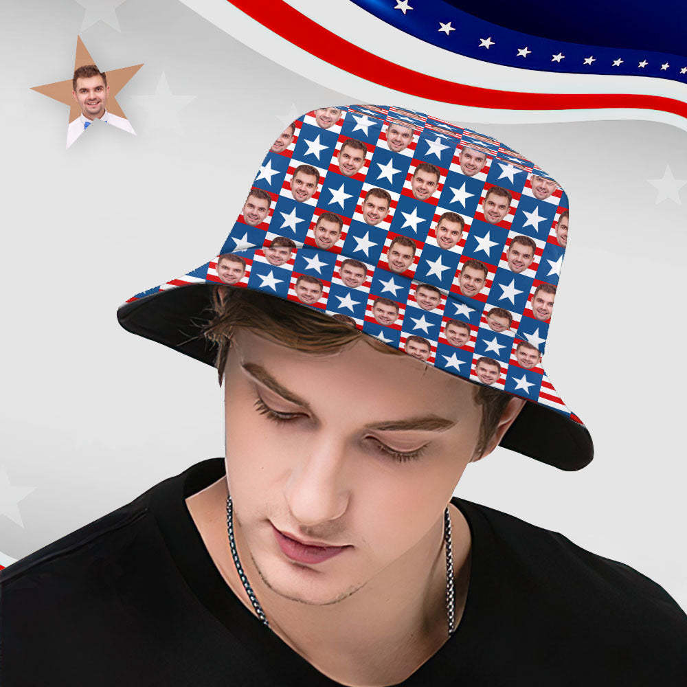 Custom Bucket Hat Unisex Face Bucket Hat Personalized Wide Brim Outdoor Summer Cap Hiking Beach Sports Hats
