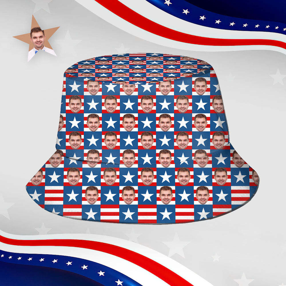 Custom Bucket Hat Unisex Face Bucket Hat Personalized Wide Brim Outdoor Summer Cap Hiking Beach Sports Hats