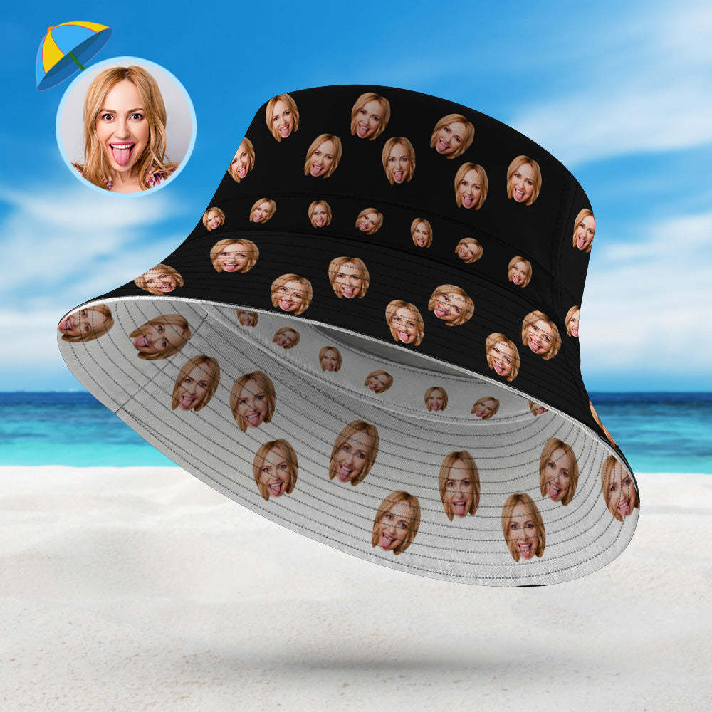 定制漁夫帽雙面雙面夏季沙灘漁夫帽 - PhotoMoonLampTW