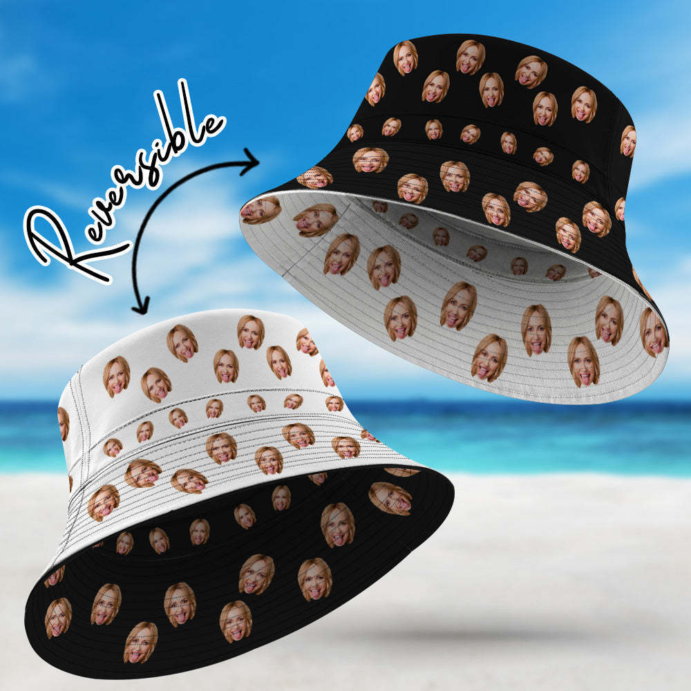 定制漁夫帽雙面雙面夏季沙灘漁夫帽 - PhotoMoonLampTW