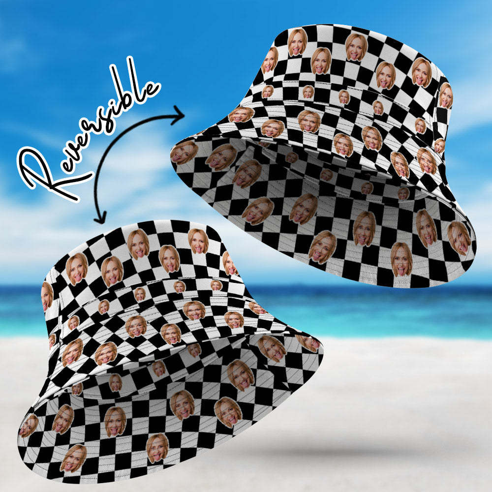 定制漁夫帽雙面戴時尚戶外遮陽帽 - PhotoMoonLampTW