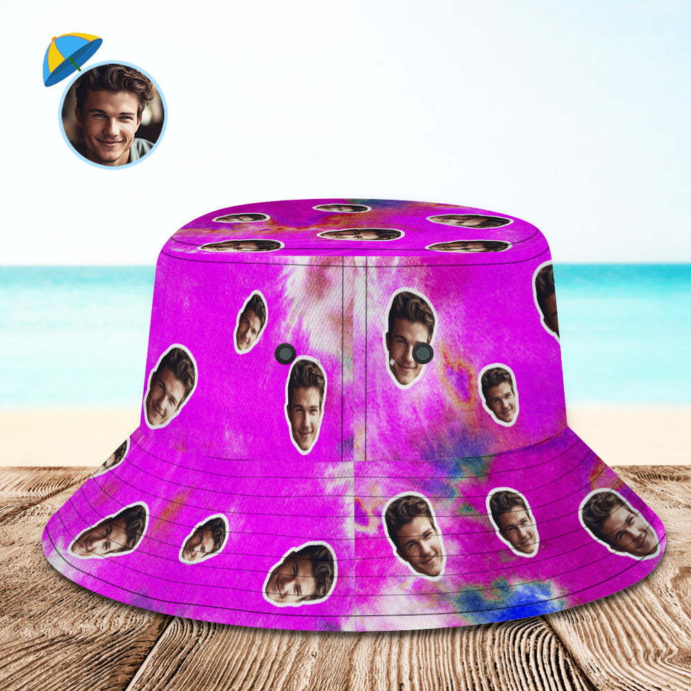 Custom Bucket Hat Unisex Face Bucket Hat Personalized Wide Brim Outdoor Summer Cap Hiking Beach Sports Hats
