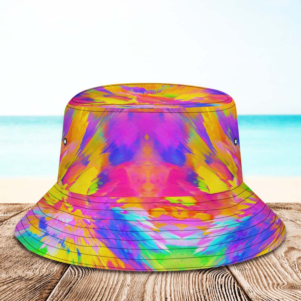 Custom Bucket Hat Unisex Face Bucket Hat Personalized Wide Brim Outdoor Summer Cap Hiking Beach Sports Hats