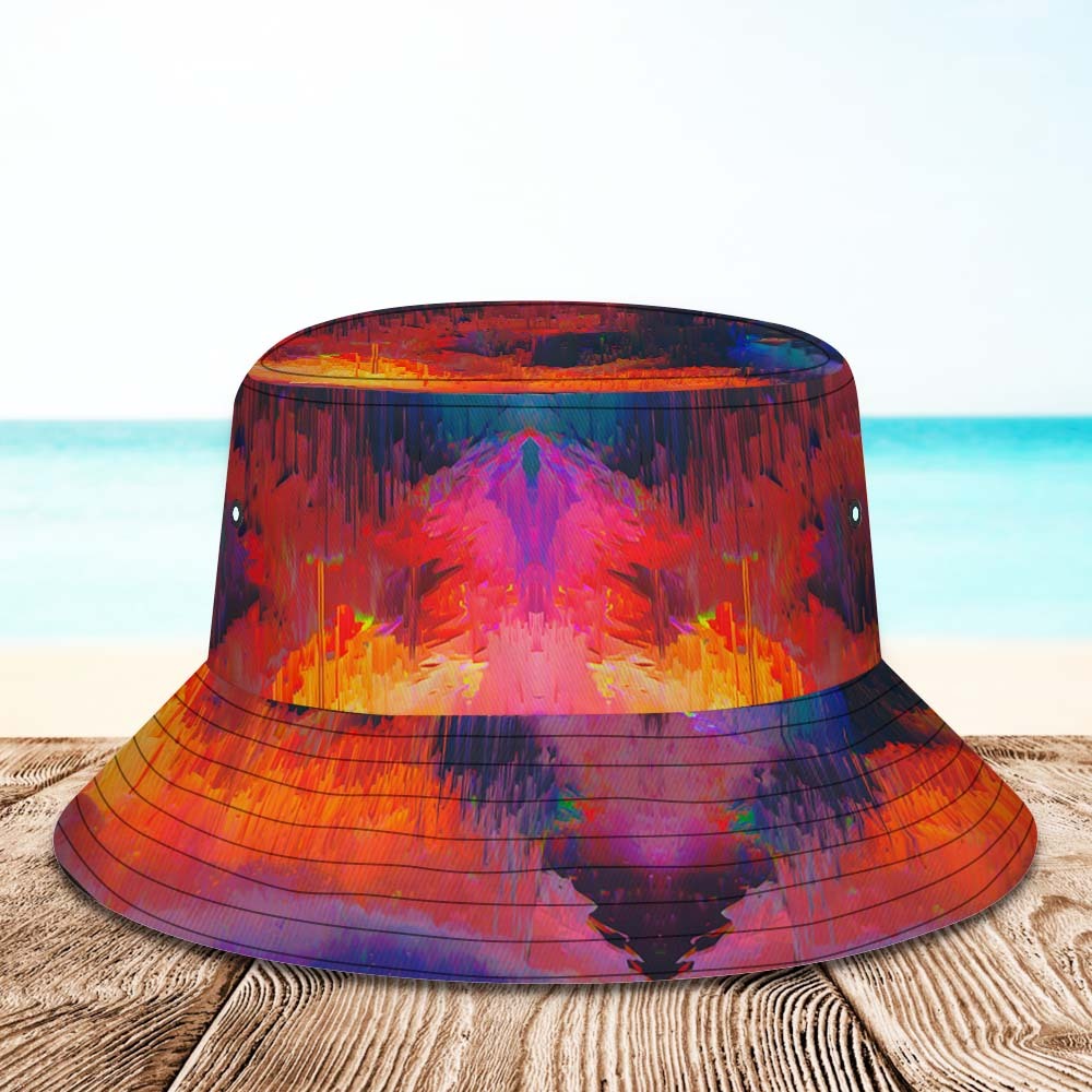 Custom Bucket Hat Unisex Face Bucket Hat Personalized Wide Brim Outdoor Summer Cap Hiking Beach Sports Hats