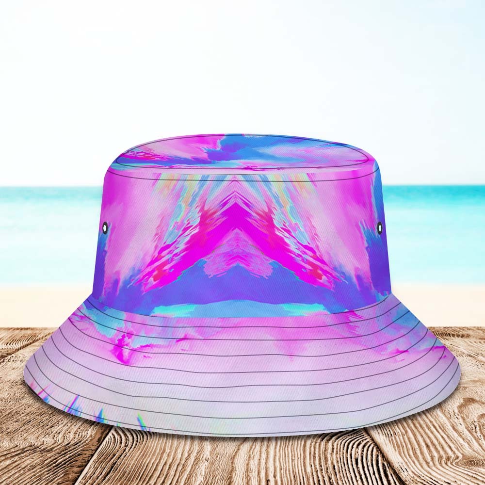 Custom Bucket Hat Unisex Face Bucket Hat Personalized Wide Brim Outdoor Summer Cap Hiking Beach Sports Hats