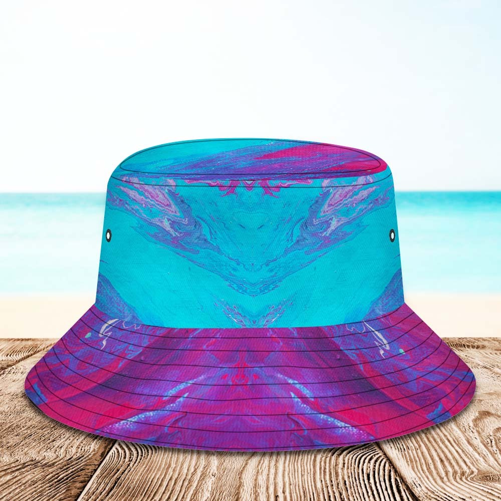 Custom Bucket Hat Unisex Face Bucket Hat Personalized Wide Brim Outdoor Summer Cap Hiking Beach Sports Hats