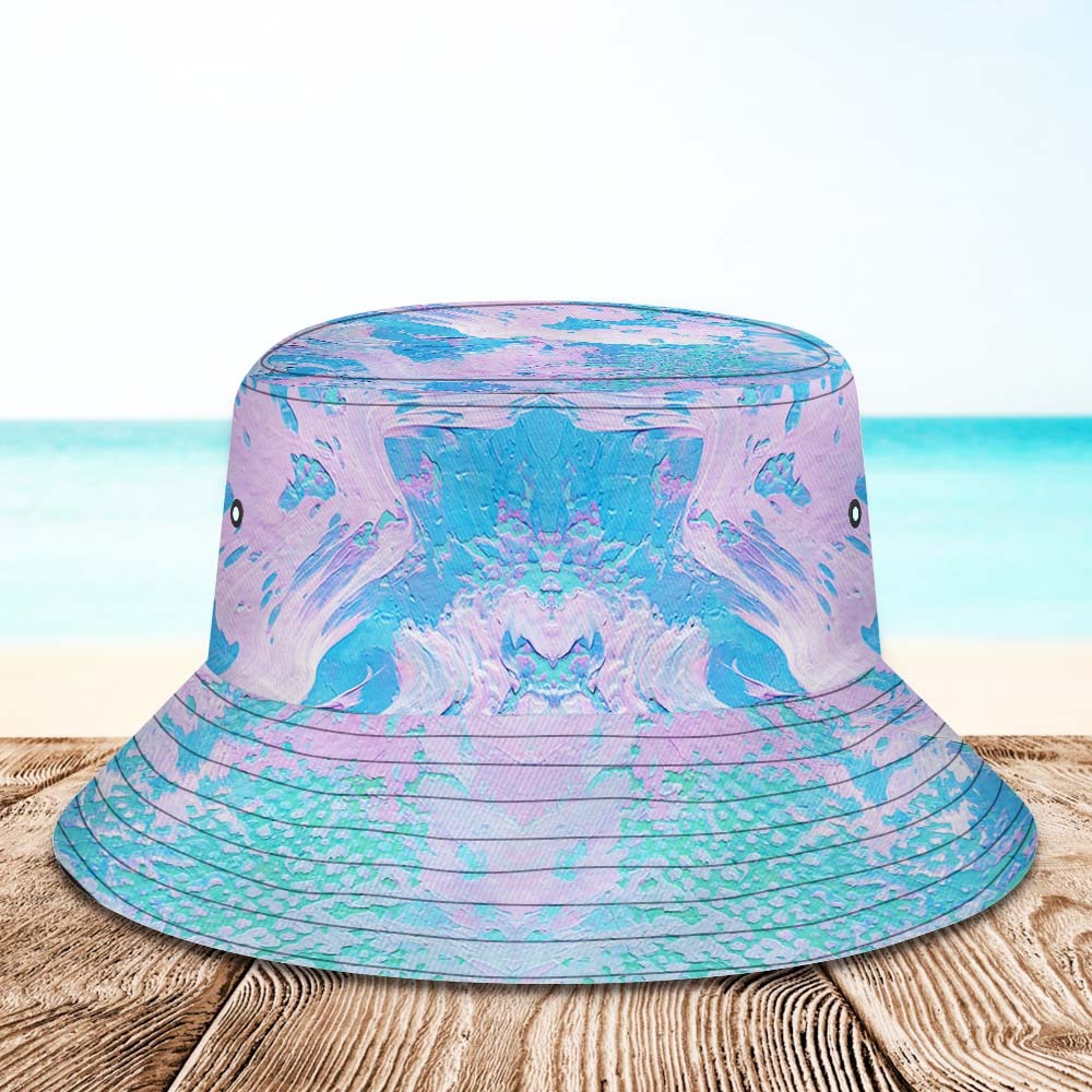 Custom Bucket Hat Unisex Face Bucket Hat Personalized Wide Brim Outdoor Summer Cap Hiking Beach Sports Hats