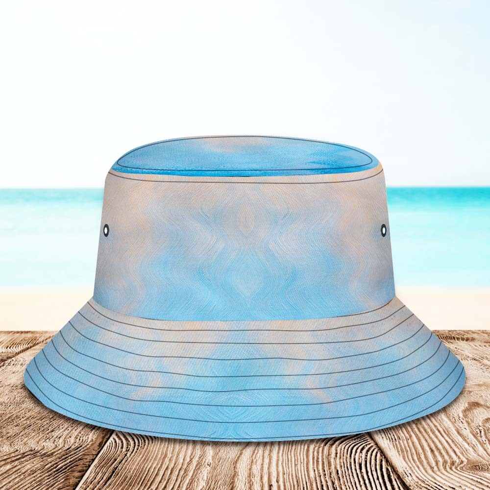 Custom Bucket Hat Unisex Face Bucket Hat Personalized Wide Brim Outdoor Summer Cap Hiking Beach Sports Hats