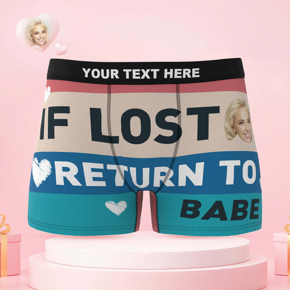 客製化 Face My Babe 情侶內衣 設計您自己的個人化內衣 情人節禮物 - PhotoMoonLampTW