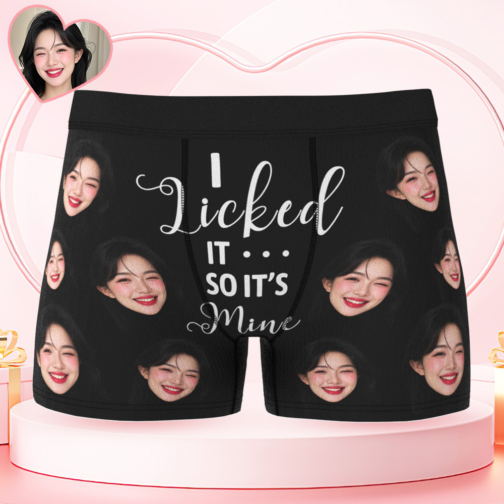 男士訂製大臉平角褲,這是我的情人節趣味禮物