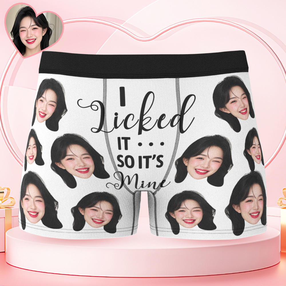 男士訂製大臉平角褲,這是我的情人節趣味禮物