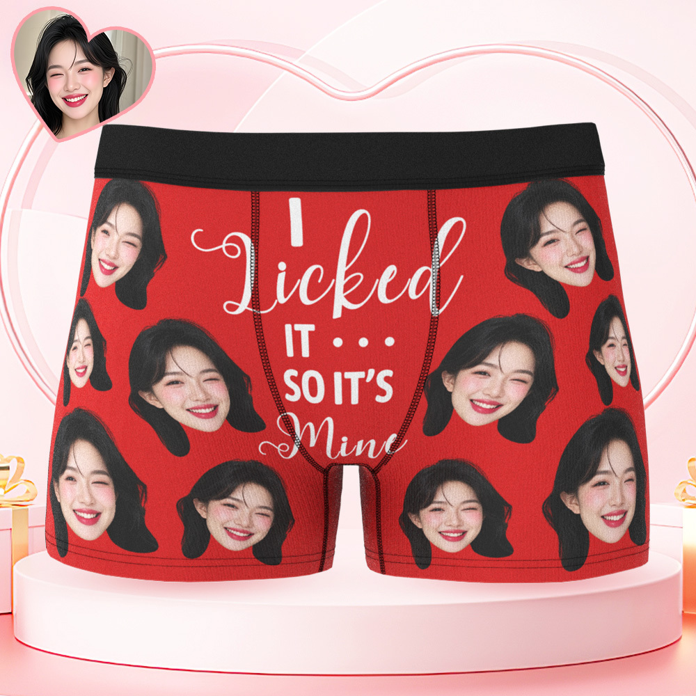 男士訂製大臉平角褲,這是我的情人節趣味禮物