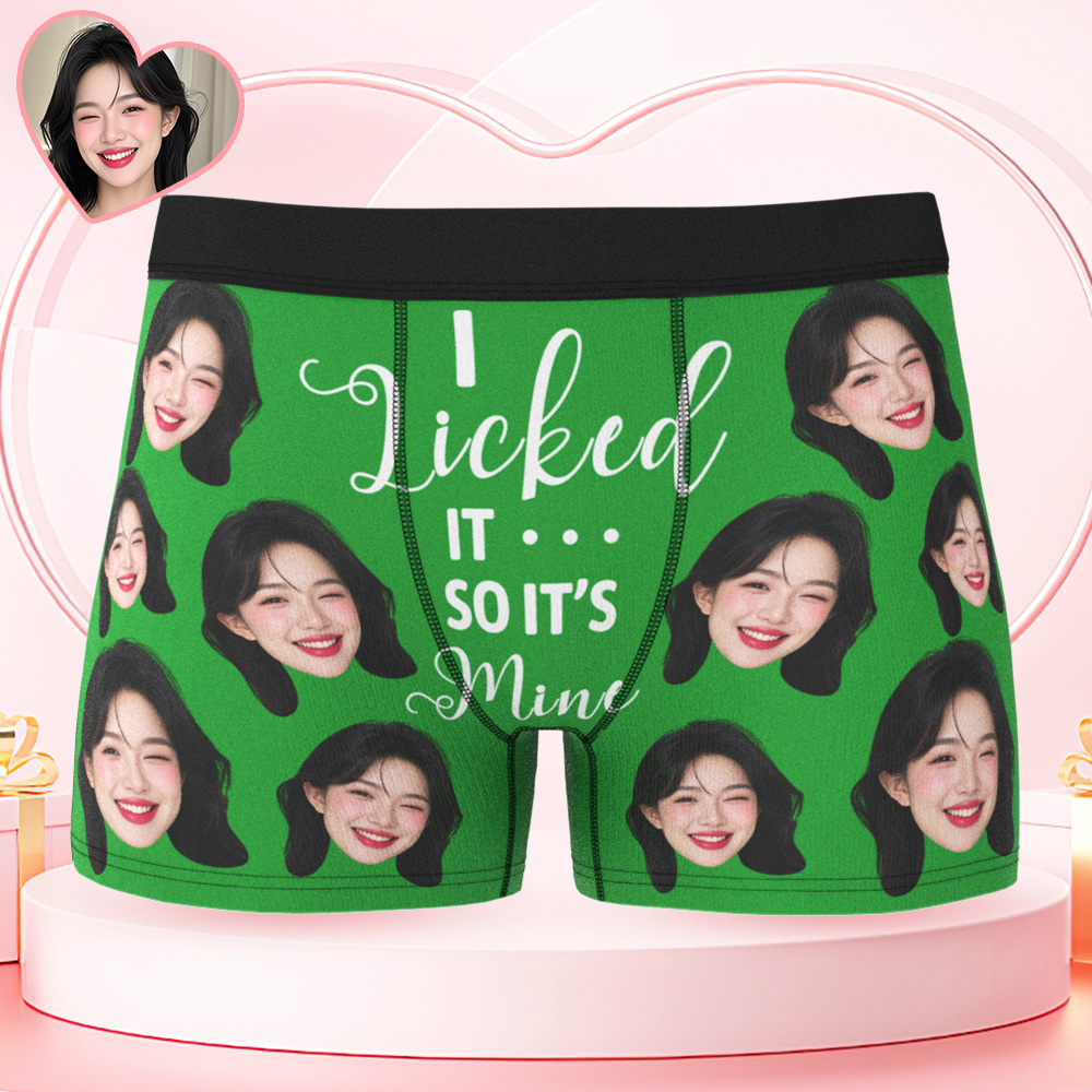 男士訂製大臉平角褲,這是我的情人節趣味禮物