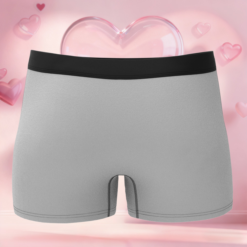 情人節禮物 訂製臉部圖案男士平角內褲 吐舌頭 愛心內褲 獨特禮物送給他 - PhotoMoonLampTW