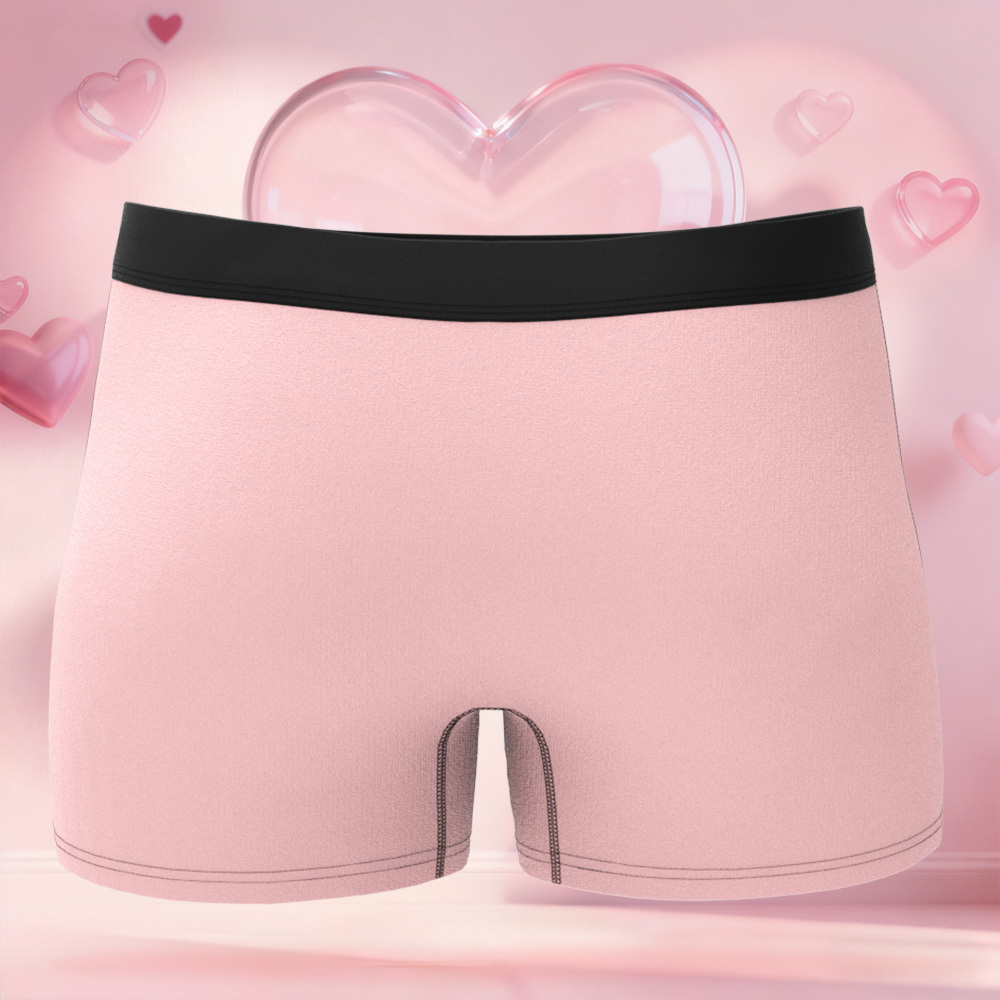 情人節禮物 訂製臉部圖案男士平角內褲 吐舌頭 愛心內褲 獨特禮物送給他 - PhotoMoonLampTW