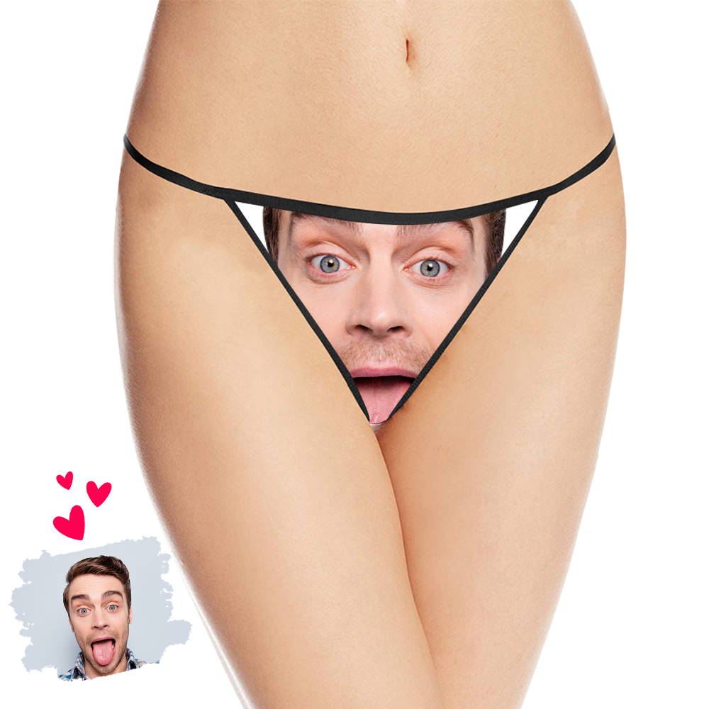 客製化照片女士内褲3D預覽個性化印花臉部丁字褲