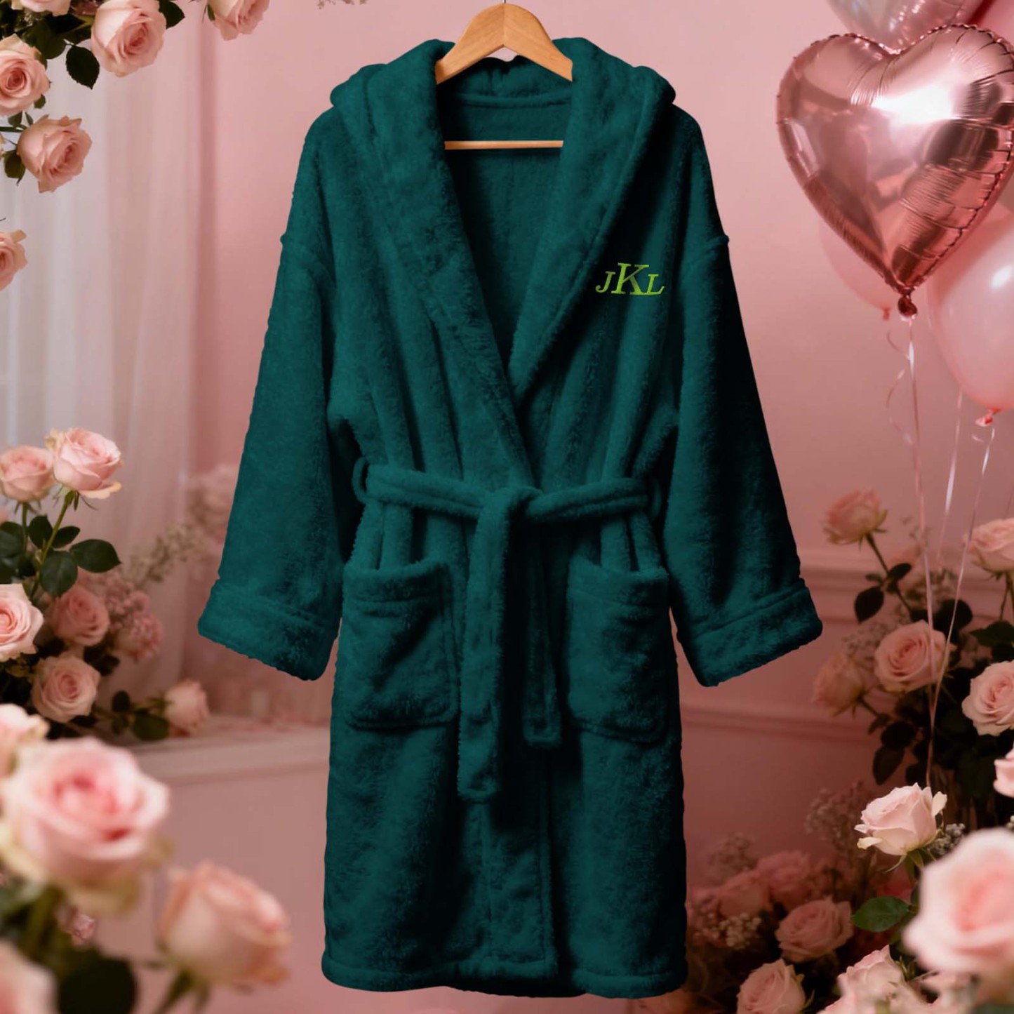 情人節禮物 訂製名字 羊毛絨浴袍 舒適柔軟家居服 送給新娘和伴娘的禮物 - PhotoMoonLampTW