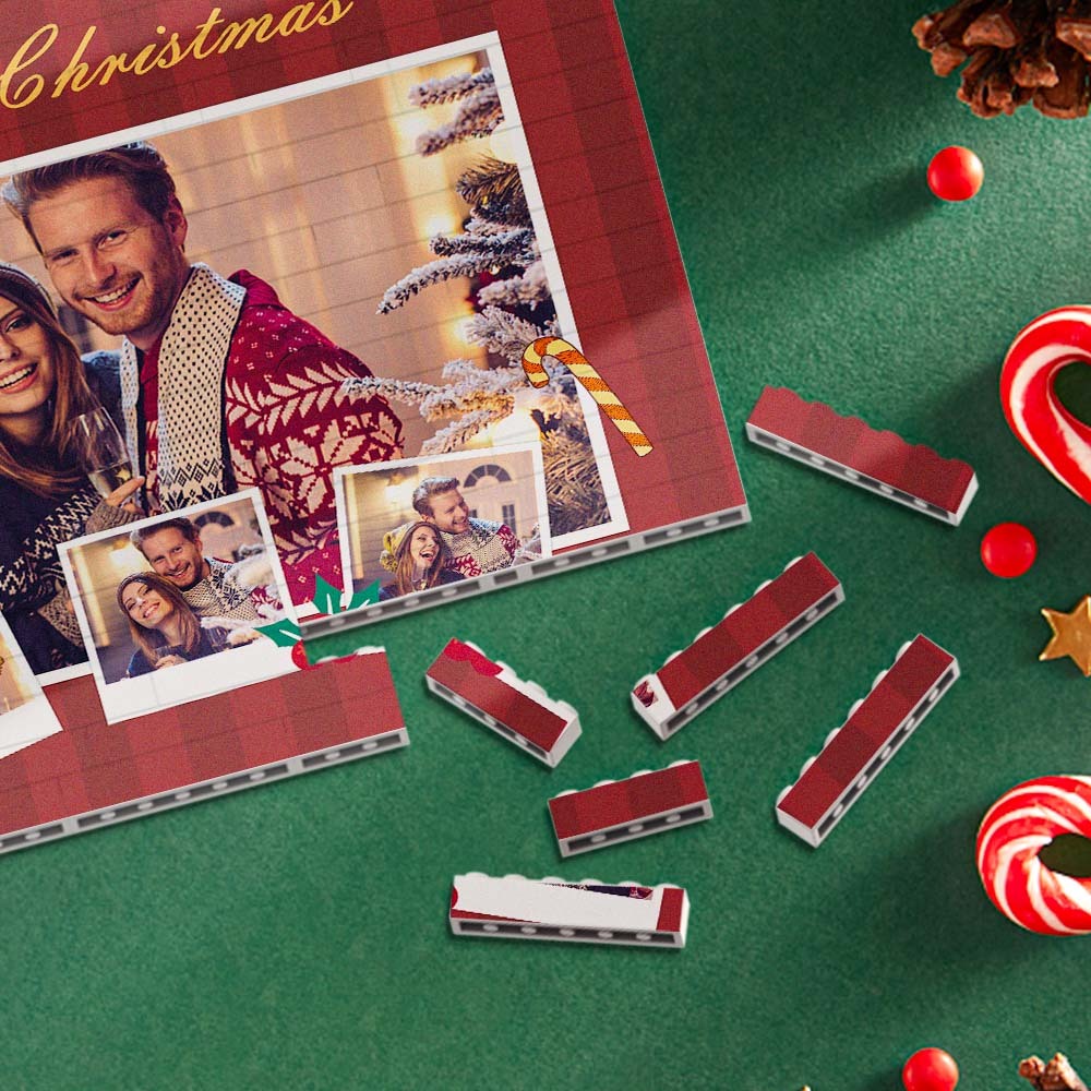 客製化音樂代碼個人化聖誕建築磚相框框架 - PhotoMoonLampTW