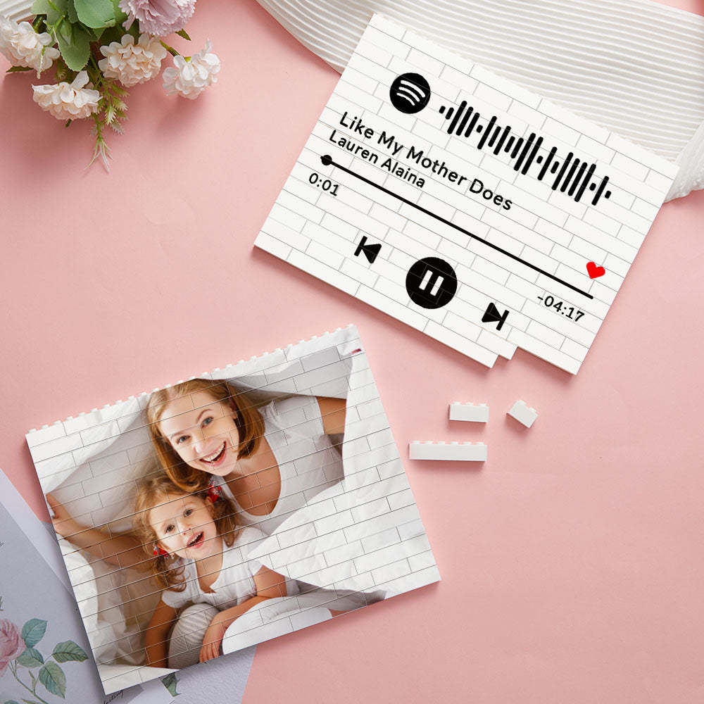 個性化積木定制照片積木方形母親節禮物 - PhotoMoonLampTW